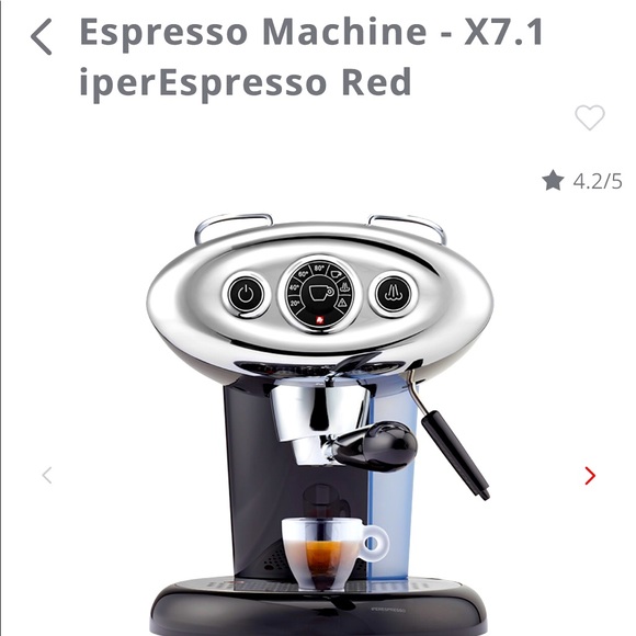 Espresso machine x 7.1 great condition